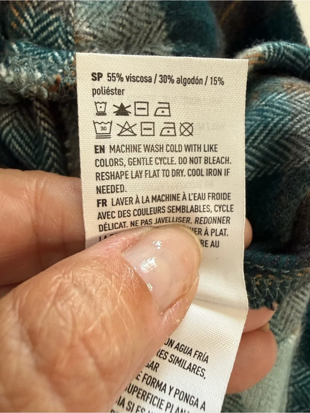 American Eagle Green Flannel Plaid Pull On Mini Skirt Academia Y2K Size XS